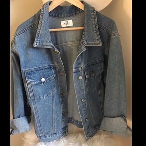 Korean NWOT oversized denim jacket